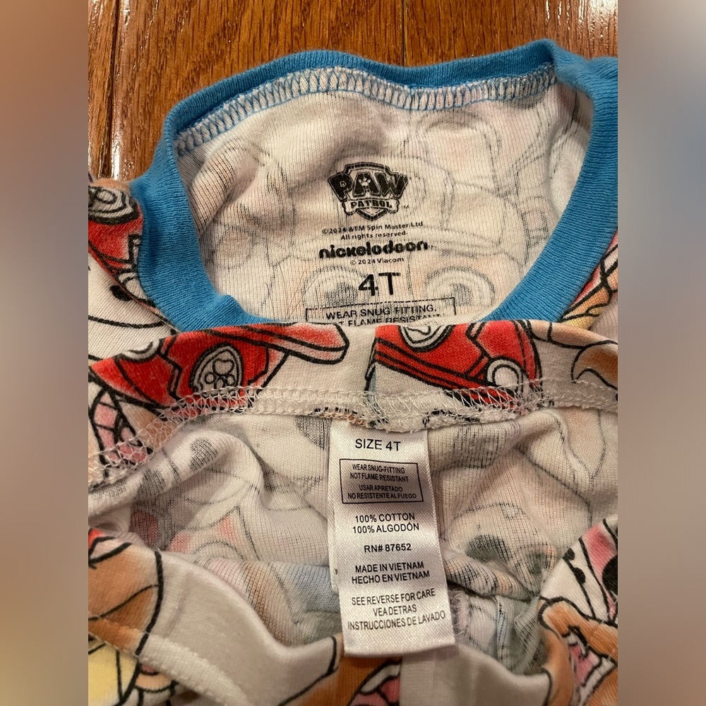 Paw Patrol Toddler Pajama Bundle Size 4 🐶 - Picture 5 of 6